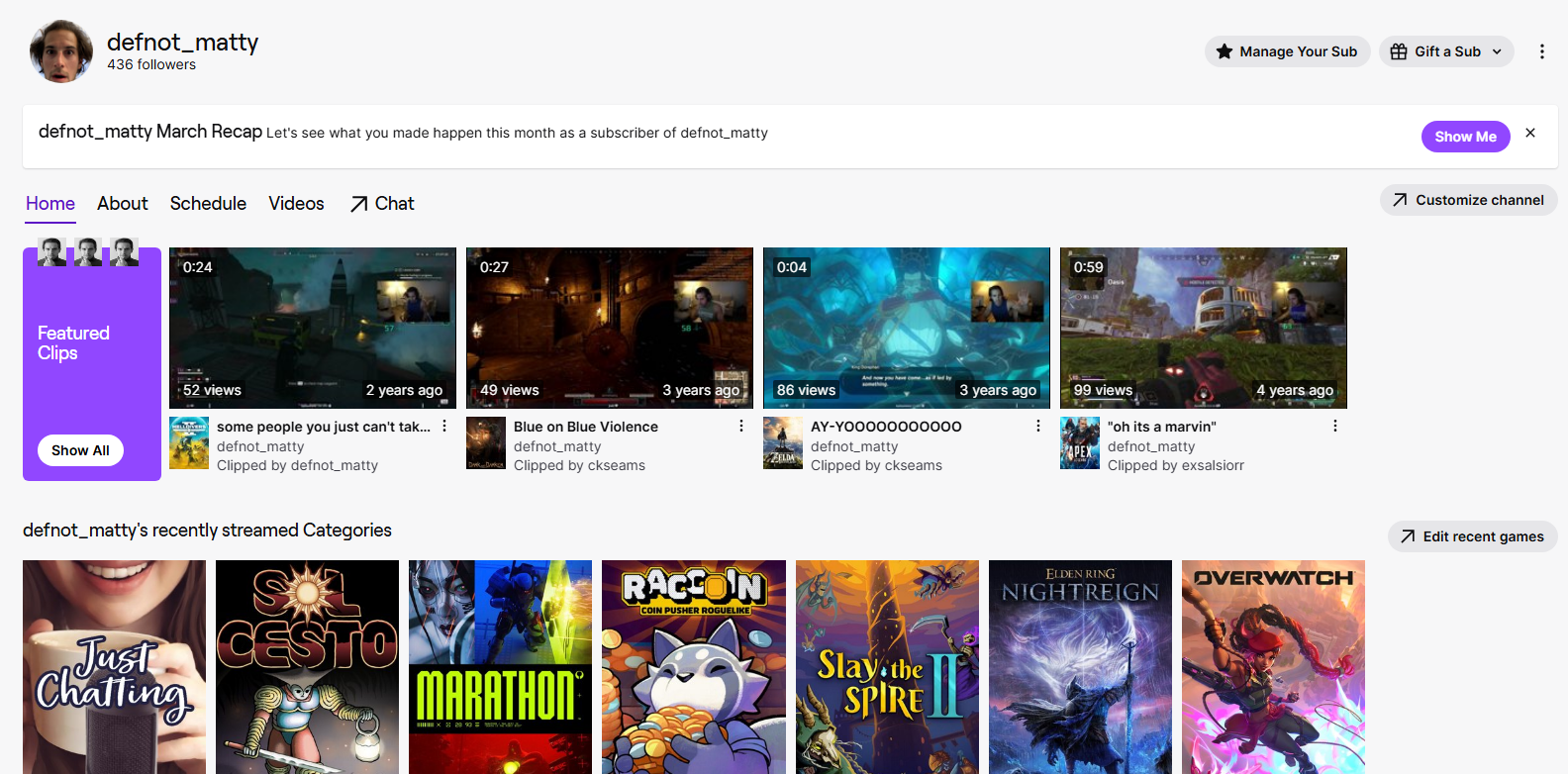 Twitch Channel